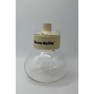 Vtg Micro-Kettle Gemco Cream Coffee Tea Maker D-12 Heat Resistant Made in USA